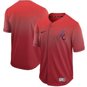 Braves Blank Red Drift Fashion Jersey