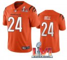 Nike Bengals #24 Vonn Bell Orange 2022 Super Bowl LVI Vapor Limited Jersey