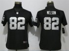 Nike Raiders #82 Jordy Nelson Black Women Vapor Untouchable Limited Jersey
