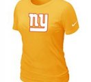 Women New York Giants Yellow T-Shirts