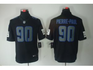 Nike NFL New York Giants #90 Jason Pierre-Paul Black Jerseys(Impact Limited)
