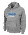 Carolina Panthers Authentic font Pullover Hoodie Grey
