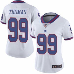 Women\'s Nike New York Giants #99 Robert Thomas Limited White Rush NFL Jersey
