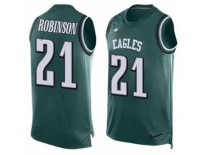 Nike Philadelphia Eagles #21 Patrick Robinson Limited Midnight Green Player Name & Number Tank Top NFL Jersey