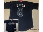 mlb jerseys atlanta braves #8 upton black[cool base]