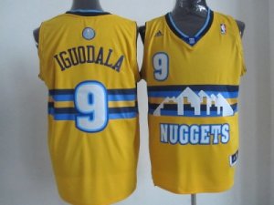 nba denver nuggets #9 andre iguodala yellow[revolution 30 swingman]