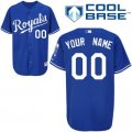 Customized Kansas City Royals Jersey Blue Home 2 Cool Base Baseball