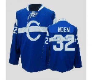 nhl montreal canadiens #32 moen blue