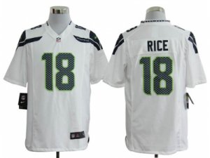 Nike NFL Seattle Seahawks #18 Sidney Rice White Game Jerseys