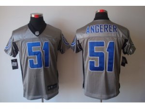 Nike NFL Indianapolis Colts #51 Pat Angerer Grey Shadow Jerseys