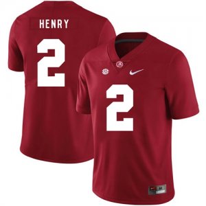 Alabama Crimson Tide 2 Derrick Henry Red Nike College Football Jersey