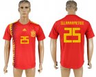 Spain 25 ILLARRAMENDI Home 2018 FIFA World Cup Thailand Soccer Jersey