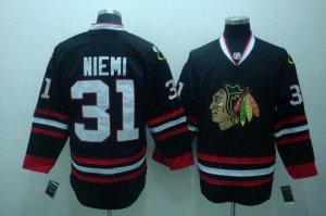 nhl chicago blackhawks #31 niemi black[3rd]