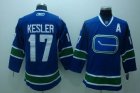 nhl vancouver canucks #17 kesler blue 3rd