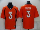 Nike Broncos #3 Russell Wilson Orange Vapor Untouchable Limited Jersey