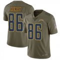 Nike Chargers #86 Hunter Henry Olive Salute To Service Limited Jersey