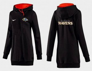 Women Baltimore Ravens Logo Pullover Hoodie-099