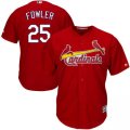 St. Louis Cardinals #25 Dexter FowlerRed Majestic Cool Base Jersey