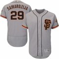 Mens Majestic San Francisco Giants #29 Jeff Samardzija Gray Flexbase Authentic Collection MLB Jersey