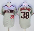 Arizona Diamondbacks #38 Curt Schilling Gray Brick New Cool Base Stitched Baseball Jersey
