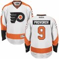 Mens Reebok Philadelphia Flyers #9 Ivan Provorov Authentic White Away NHL Jersey