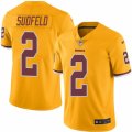 Mens Nike Washington Redskins #2 Nate Sudfeld Limited Gold Rush NFL Jersey