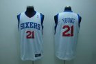 nba 76ers #21 young regular white