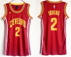 Cavaliers #2 Kyrie Irving Red Women Swingman Jersey