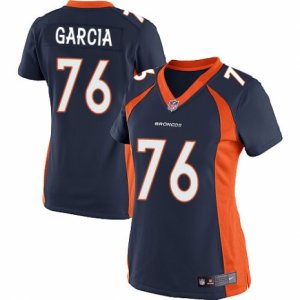 Women\'s Nike Denver Broncos #76 Max Garcia Limited Navy Blue Alternate NFL Jersey