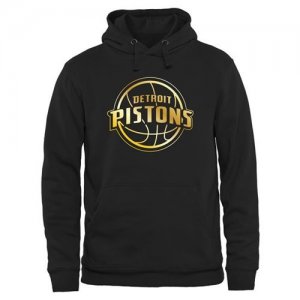 Detroit Pistons Gold Collection Pullover Hoodie Black