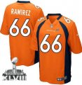 Nike Denver Broncos #66 Manny Ramirez Orange Team Color Super Bowl XLVIII NFL Game Jersey