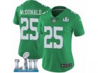 Women Nike Philadelphia Eagles #25 Tommy McDonald Limited Green Rush Vapor Untouchable Super Bowl LII NFL Jersey