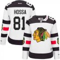 Women Chicago Blackhawks #81 Marian Hossa White 2016 Stadium Series Stitched NHL Jersey