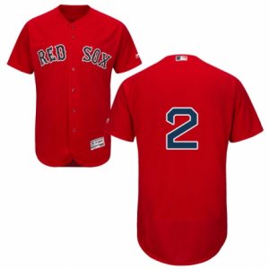 Men\'s Majestic Boston Red Sox #2 Xander Bogaerts Red Flexbase Authentic Collection MLB Jersey