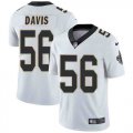Nike Saints #56 DeMario Davis White Vapor Untouchable Limited Jersey
