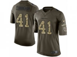 Mens Nike Houston Texans #41 Zach Cunningham Limited Green Salute to Service NFL Jersey