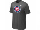 Chicago Cubs Nike Heathered D.Grey Club Logo T-Shirt