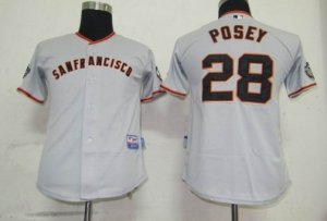 MLB San Francisco Giants #28 Posey Grey[kids]