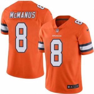 Nike Denver Broncos #8 Brandon McManus Orange Men\'s Stitched NFL Limited Rush Jersey