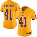 Women's Nike Washington Redskins #41 Will Blackmon Limited Gold Rush NFL Jersey