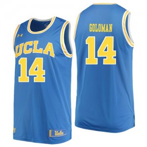 UCLA Bruins #14 Gyorgy Goloman Blue College Basketball Jersey