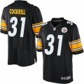 Mens Nike Pittsburgh Steelers #31 Ross Cockrell Limited Black Team Color NFL Jersey