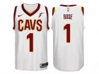 Nike NBA Cleveland Cavaliers #1 Derrick Rose Jersey 2017-18 New Season White Jersey