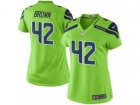 Women Nike Seattle Seahawks #42 Arthur Brown Limited Green Rush NFL Jersey