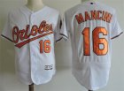 Orioles #16 Trey Mancini White Flexbase Jersey