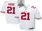 2013 Super Bowl XLVII NEW San Francisco 49ers #21 Frank Gore Game White (NEW)