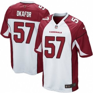 Mens Nike Arizona Cardinals #57 Alex Okafor Game White NFL Jersey