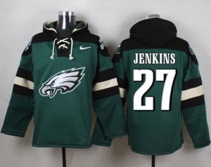 Nike Philadelphia Eagles #27 Malcolm Jenkins Green Player Pullover Hoodie