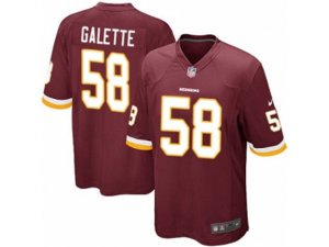 Youth Nike Washington Redskins #58 Junior Galette Game Burgundy Red Team Color NFL Jersey