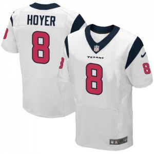 Nike Houston Texans #8 Brian Hoyer white jerseys(Elite)